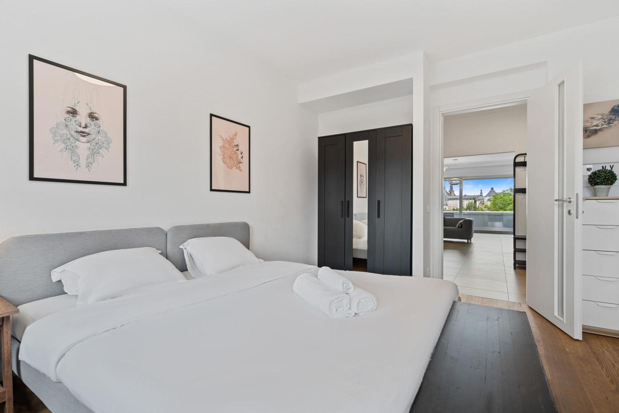 Central Lux 2Br Apt With City Views & Balcony Luxemburg Exterior foto